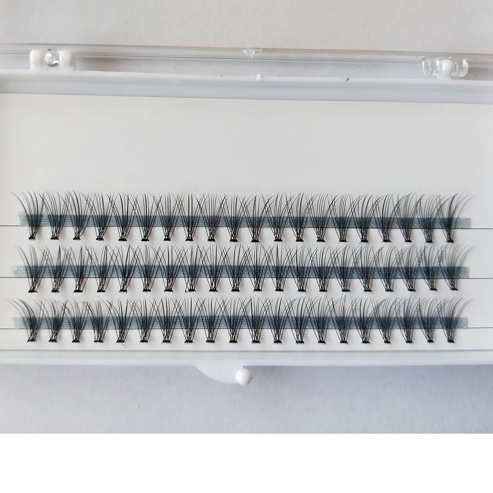 
0.07mm super soft 10D 20D Knot Free flat base Cluster Eyelashes Individual flare Lashes 6mm 8mm 9mm 10mm 11mm 12mm 14mm 