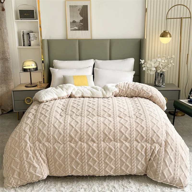 taff velvet sherpa winter quilt