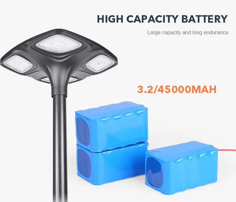 IP66 Parking Lantern Post Solar Garden Light 20w 25w 30w Solar Garden Fence