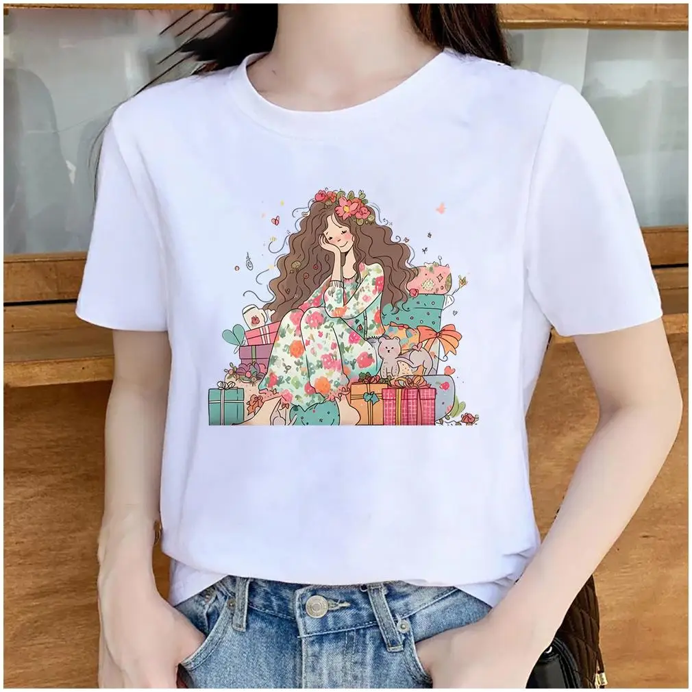 Cotton Graphic T-Shirt For Women Clothing In Bulk Premium O-Neck Cool Print Sleeveless Sweat Proof Bts T-Shirt For Girls
