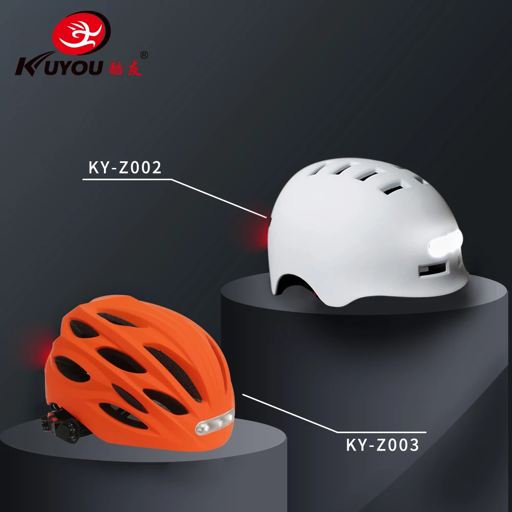 Factory 2023 New  LED helmate Bicycle Helmet With Taillight Mountain Bike Equipment Riding Helmet Cross-border Special Supply