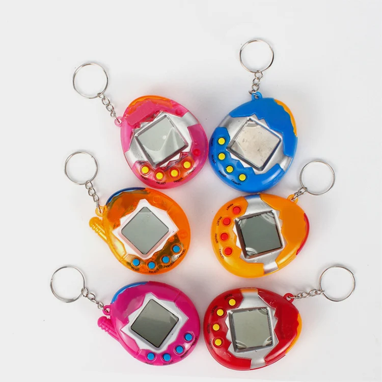 Electronic Pets Keychain Toys 90S Nostalgic 168 Pets in One Virtual Cyber Christmas Pet Toy Kering Gift Toys for Kid