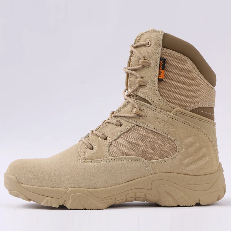 Tronyond Anti-Friction Hiking Boots Tactical Lightweight Climbing High Top Anti-Collision Shoes Breathable Desert Tactical Boots