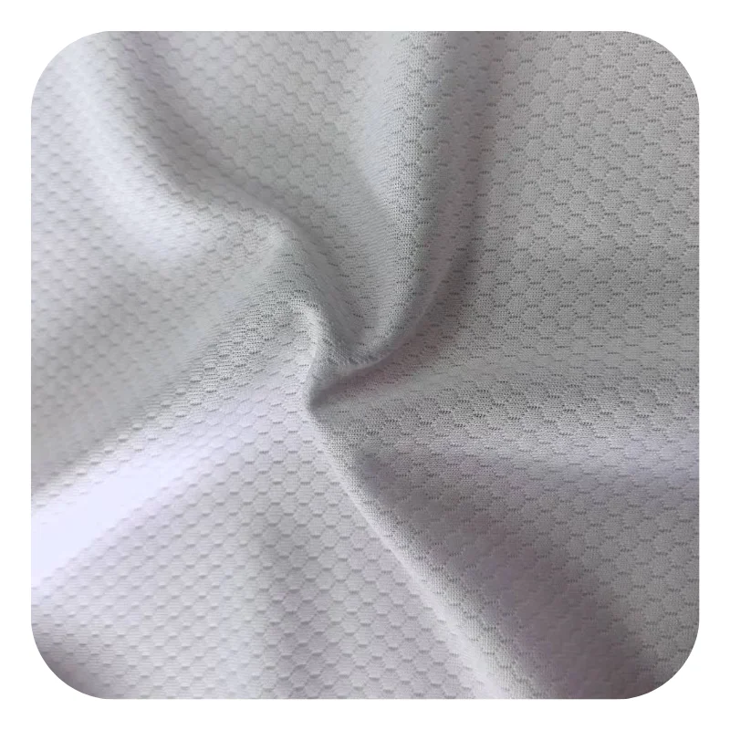 MY Knitting Factory Soccer Mesh Fabric 100%Polyester Knitted Sports Fabric Honeycomb Fabric Quick-Dry for Sportswear
