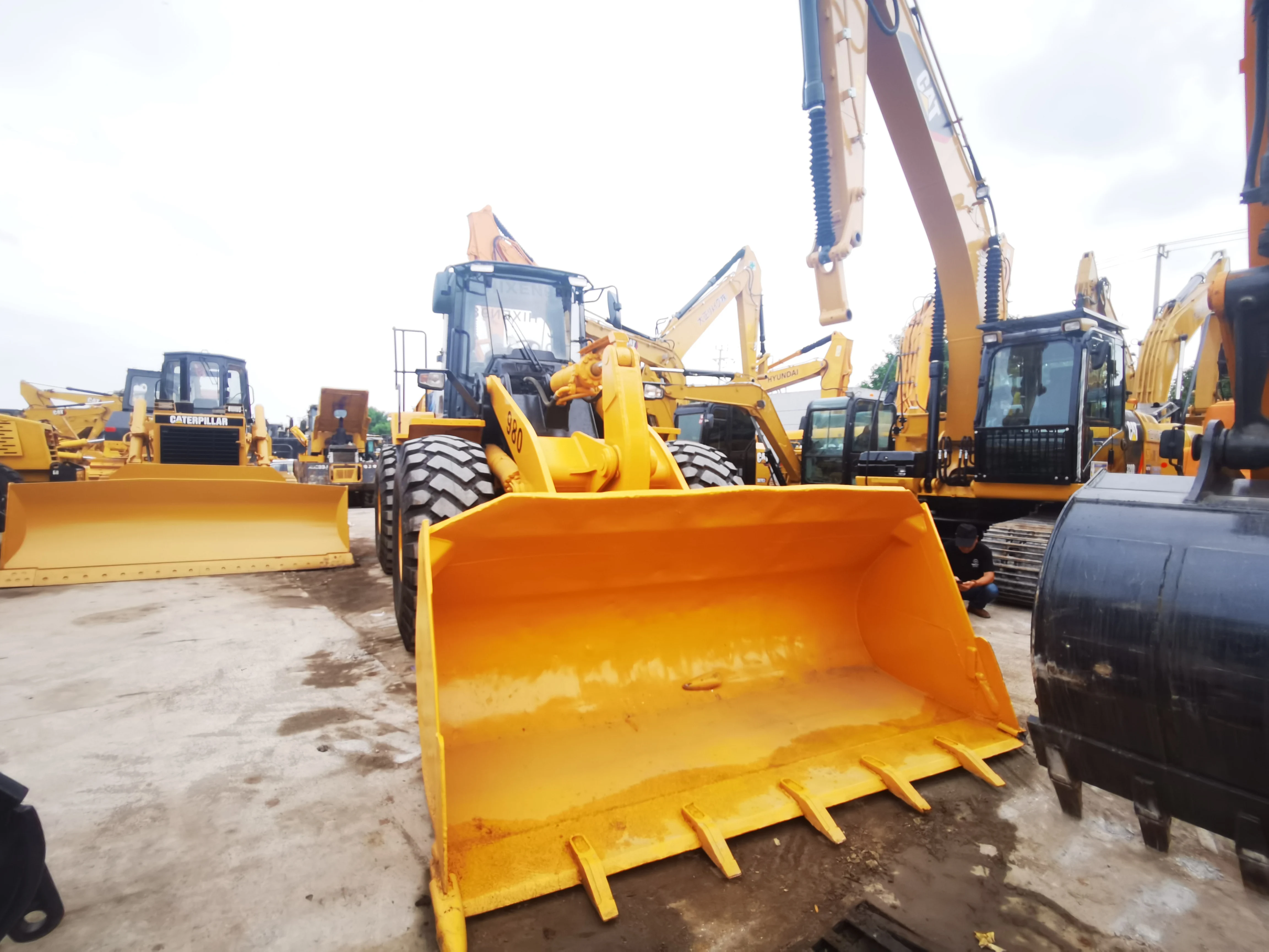 Hot Sale Caterpillar CAT980front wheel loader 278kw Engine displacement 12.5L wheelbase 3800mm backhoe loader with turbo
