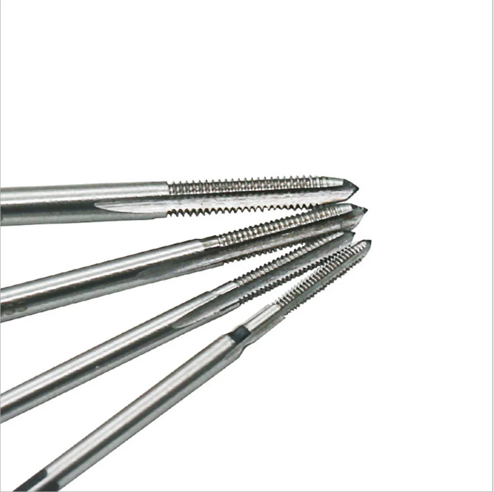 10PCS Drill Bit Chrome Steel Machine Hand Screw Thread Metric Mini Tap
