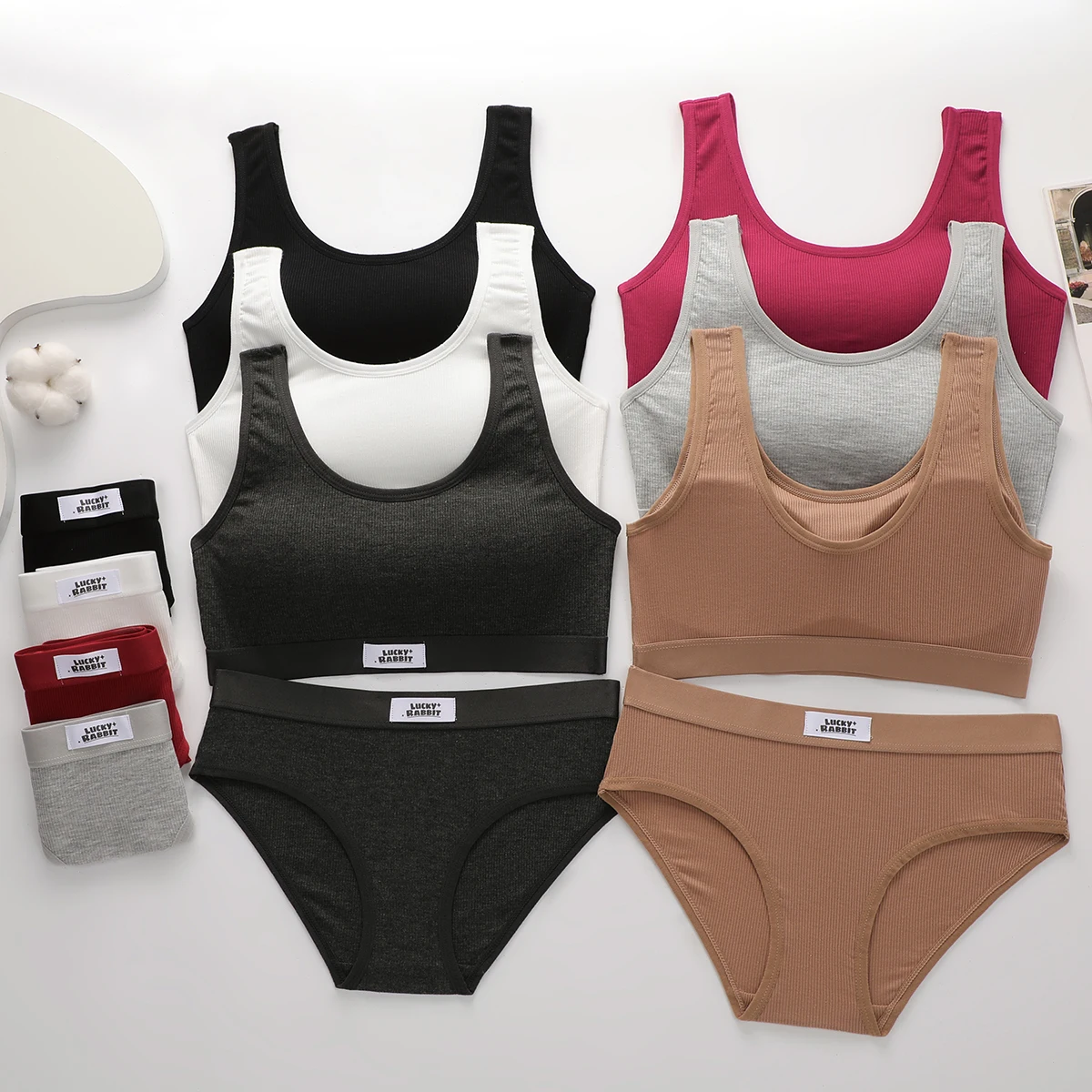 Black Seamless Panties Underwear Set Conjuntos De Ropa Interior Para Mujeres Seamless Bra And Panties Sets For Women