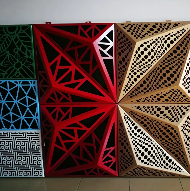 metal decorative outdoor wall panel as building facade