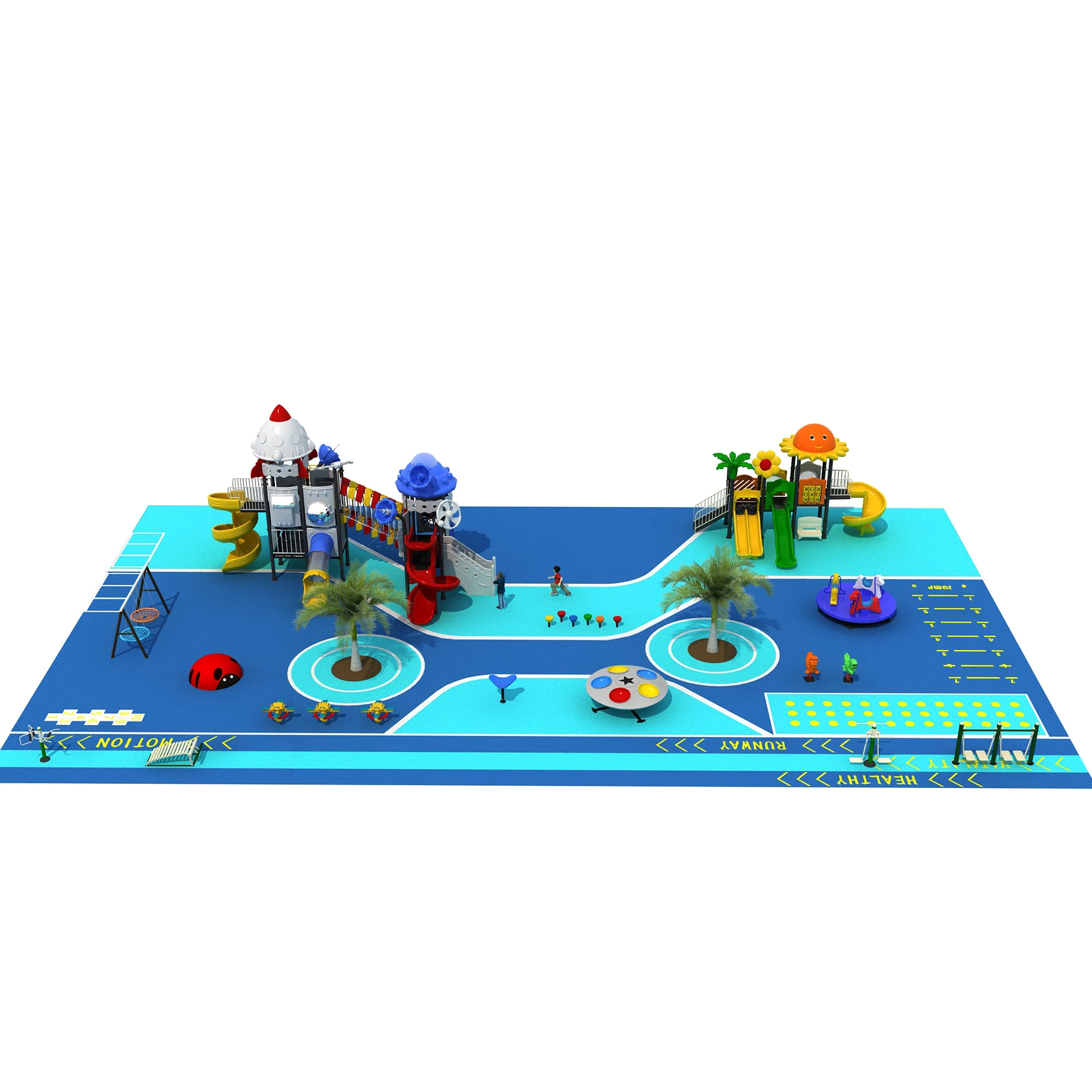 Custom Outdoor Playground Set Plastic Slide for Kids and Adult Condo Slide Outdoor Playground Equipment for sale