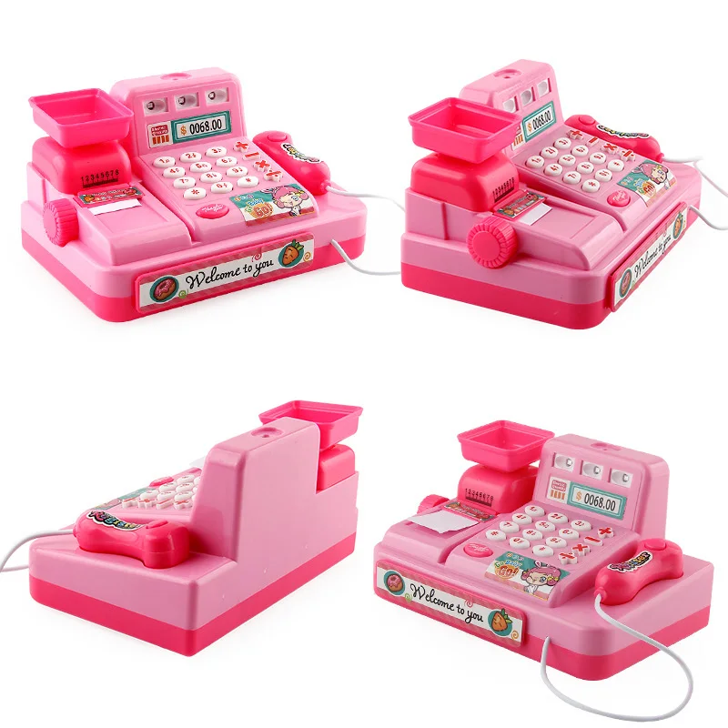 Other Puzzle Simulation Scan Play House Light Music Supermarket 2022 Market Cash Register Toy