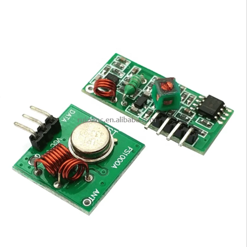 Беспроводной радиочастотный модуль 433 МГц, модуль передатчика и приемника, комплект соединений для/Arm/McU/Raspberry pi/wireless DIY