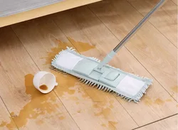 360 degree rotating dust mop flat dusting mop with microfiber pad