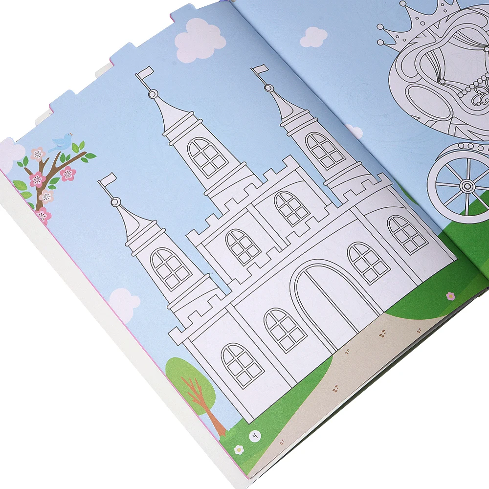 Cartoon Stickers Draw Book Children Gifts Custom Kids  Coloring and Stickers Activity  book printing services
