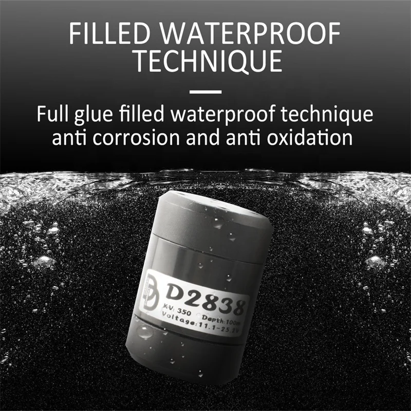 500 кВ 12 В водонепроницаемый бесщеточный двигатель постоянного тока с пропеллером идеально подходит для электрических КАЯКОВ и