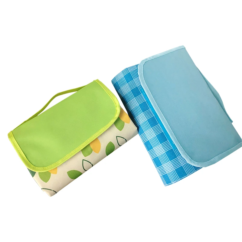 
New Design Outdoor Camping Picnic Blanket Mat Rug Blanket Customize Logo Polar Fleece Waterproof Beach Blanket 
