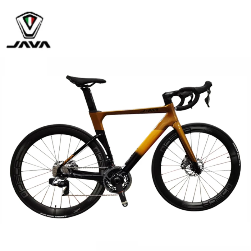 JAVA FUOCO Carbon Fiber Road Bike in Stock 22 speed 700C Complete SHIMANO R7000 Hydraulic Disc Brake Carbon Frame Racing Bicycle