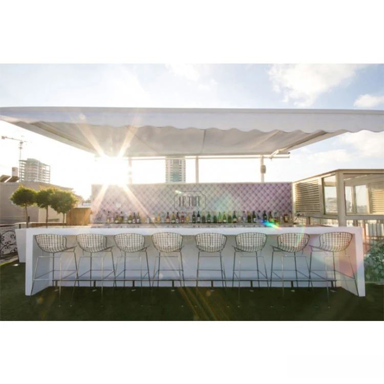 Outdoor event party remote control rgb colors changing led illuminated bar counter table for sale