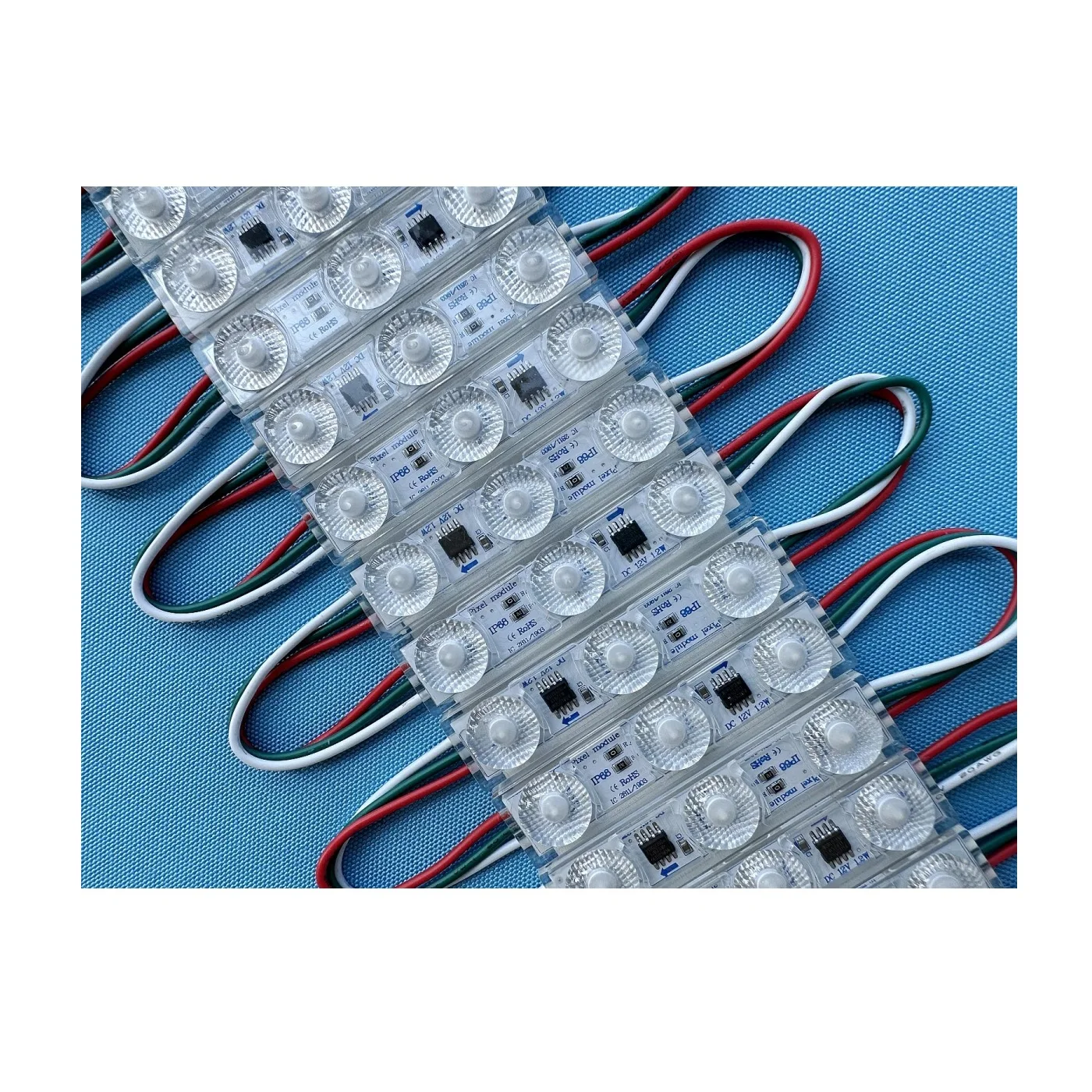 Доступный полноцветный волшебный светодиодный модуль WS 2811 SMD 3030 DC12V 1W IP68 диффузно-отражающий объектив 172 в наличии готов к отправке