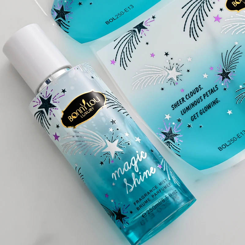 very beautiful BOPP private label stickers custom adhesive printing custom cosmetic label for perfume