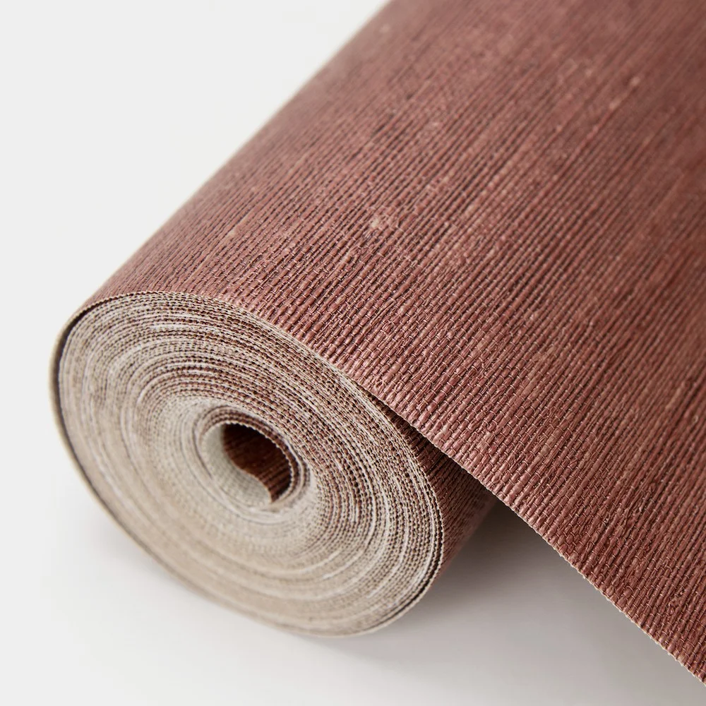 Natural Material Environmentally Friendly Breathable Rich Woven Textures Grasscloth Wallpaper