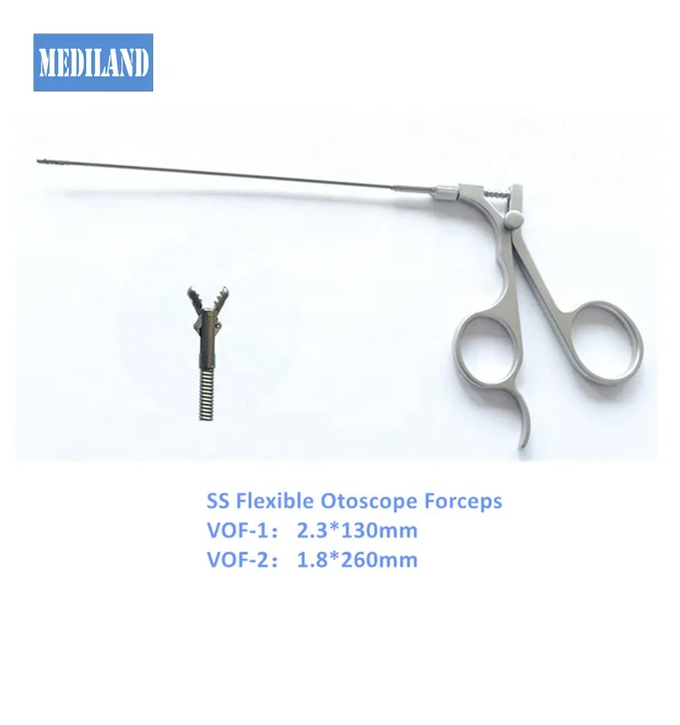 Veterinary tools and equipments flexible forceps for otoscope Veterinary device biopsy forceps with lock