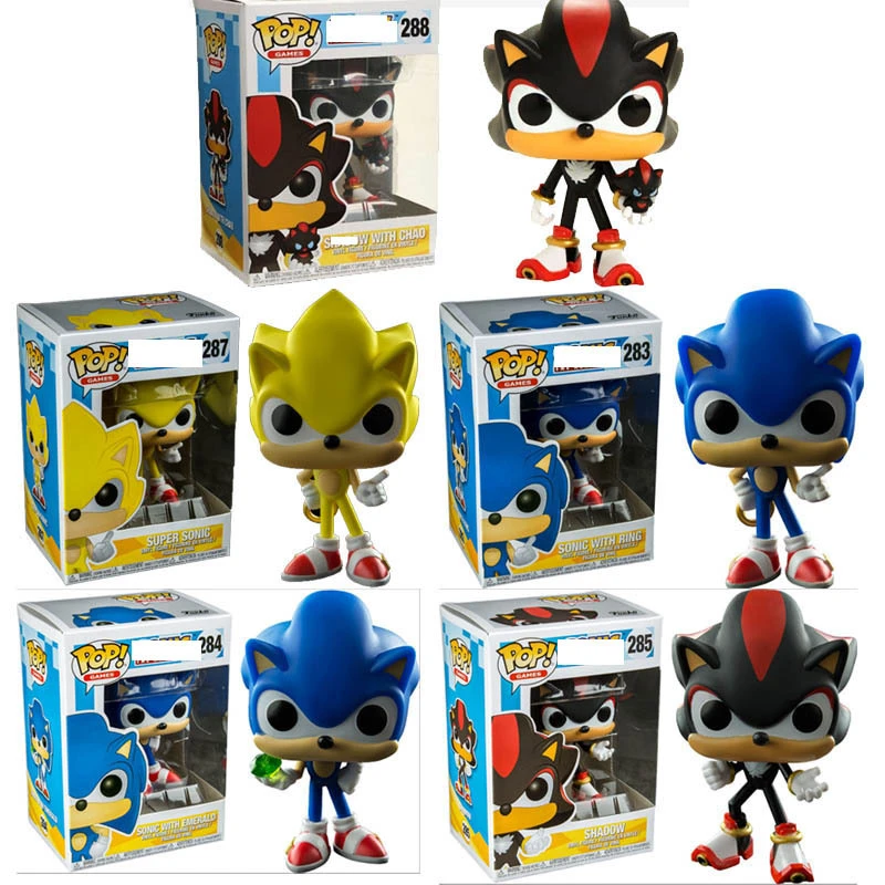 Funk POP Cartoon Character Super-Sonic Vinyl figure #283 #285 #288 Sonic PVC Action Figure wholesale price
