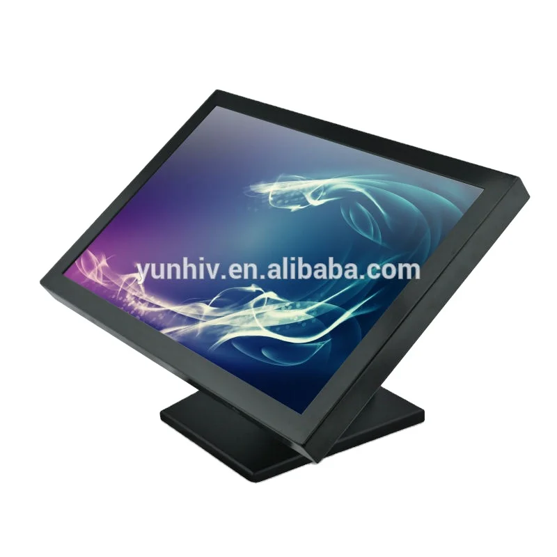 Factory price 15 inch Embedded open frame Touch Screen All-in-One PC Desktop fanless Dual Core Computer industrial monitor