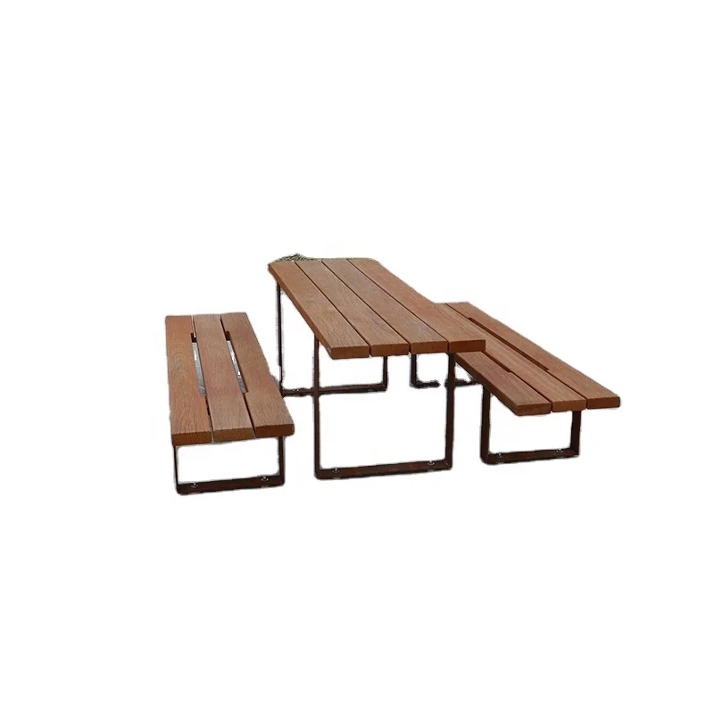 Современная уличная мебель, пластиковые деревянные и металлические столовые наборы, высокое качество, индивидуальный размер для кафе и сада