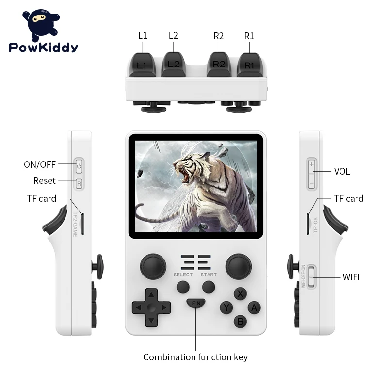 POWKIDDY Новый RGB20S портативная игровая консоль в ретро-стиле с открытым исходным кодом системы RK3326 3 5 дюймов 4:3 IPS экран детские подарки