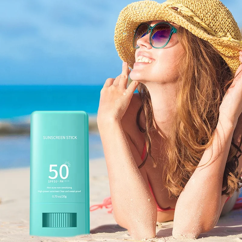 Hot sales 20g private label organic block uva uvb isolation protection spf 50 pa++++ sunscreen stick
