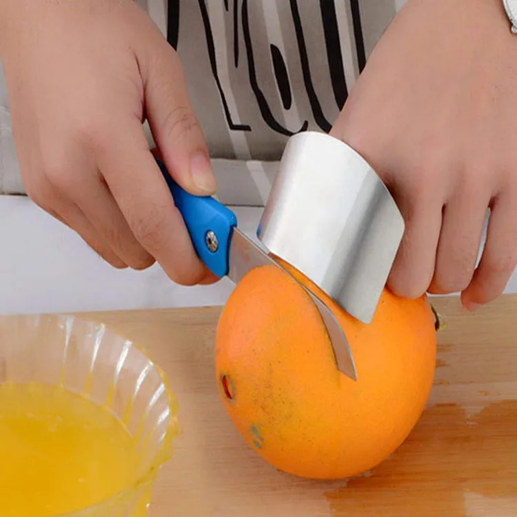 Stainless Steel Kitchen Cutting Chopping Finger Guard Protector Finger Guard for Slicing