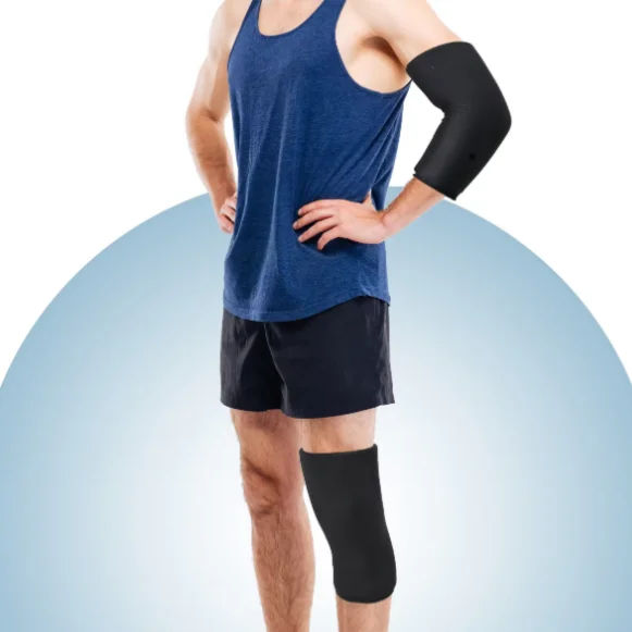 Reusable Gel Compression Sleeve Hot And Cold Therapy Freeze Compression Ice Sleeve