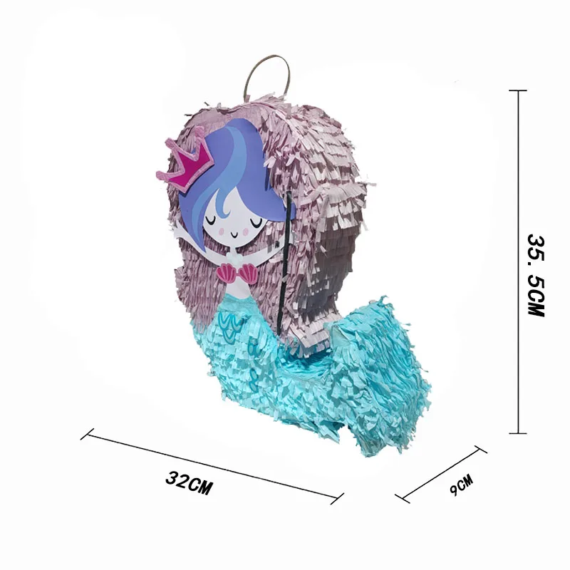 Mermaid Pinata for Girls Under the Sea Birthday Party Decorations