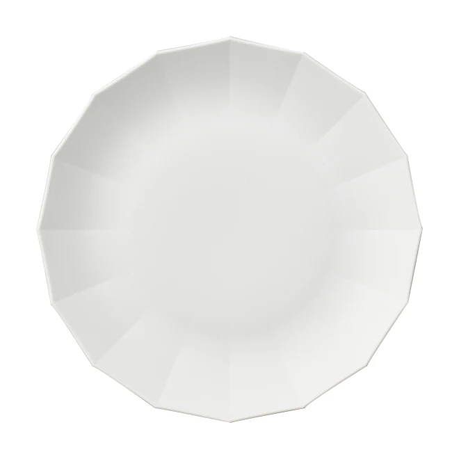 Porcelain 22cm dinnerware luxury modern restaurant plates white