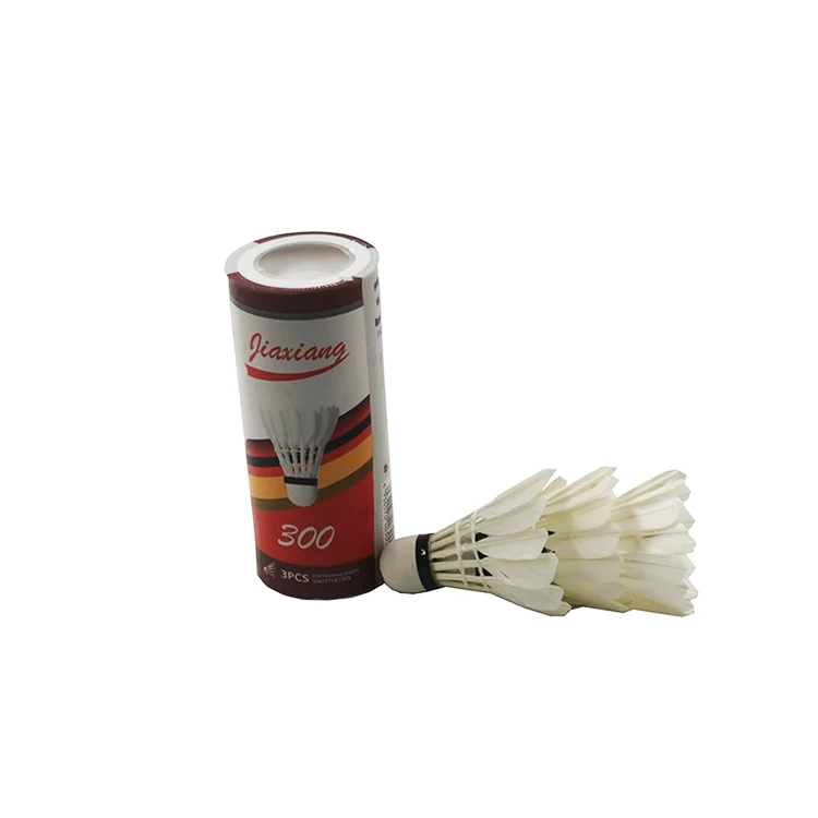 
oem high quality professional sports goose feather badminton shuttlecocks set 