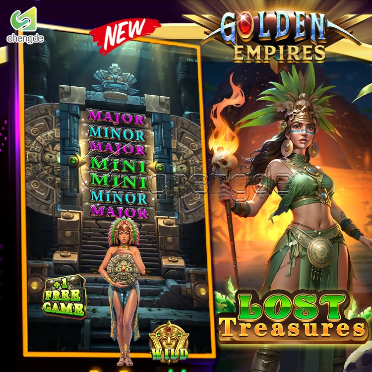 Indoor Coin Operated Games Lost Treasures Golden Empires 6 In 1 Vegas Style Diamond Game Board Optional Fusion Skill Game