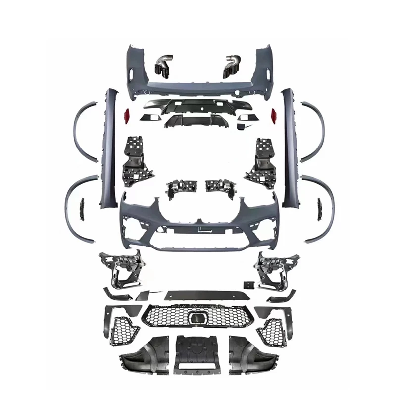 F95 X5M Bodykit for bmw X5 G05 Upgrade to X5M Car Bumper Side Skirts Roof Spoiler Over Fenders