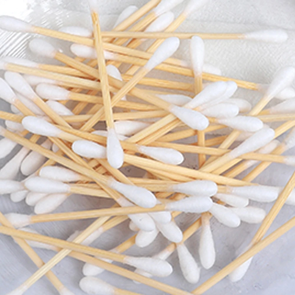 Bamboo stick Superior Cotton Swab Bulk Adjustable by Weight Designed for Optimal Hygiene Care