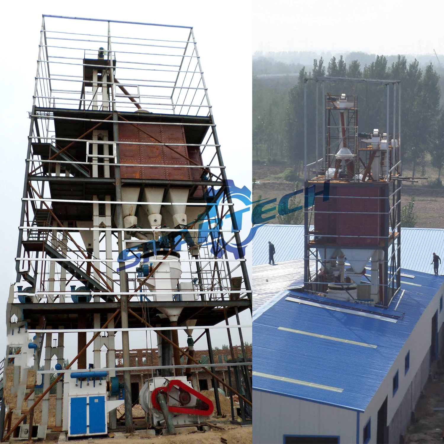 animal cattle chicken duck goose feed pellet making machine feed processing machinery for manufacturing plant