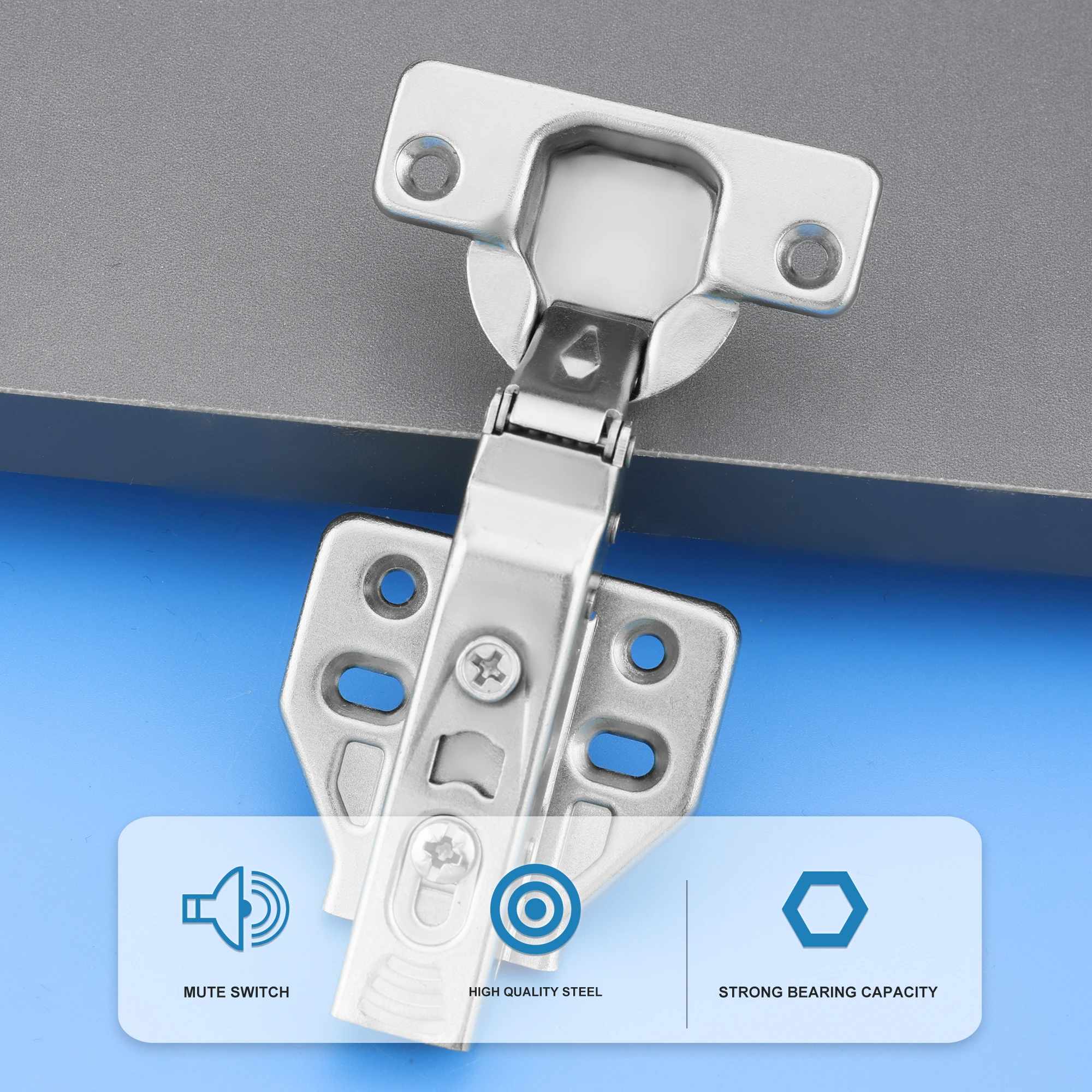 ROEASY 35mm Furniture Cabinet Hinge Copa Cierre Suave Bisagra Oculta Bisagra Para Muebles De Armario Para Casa
