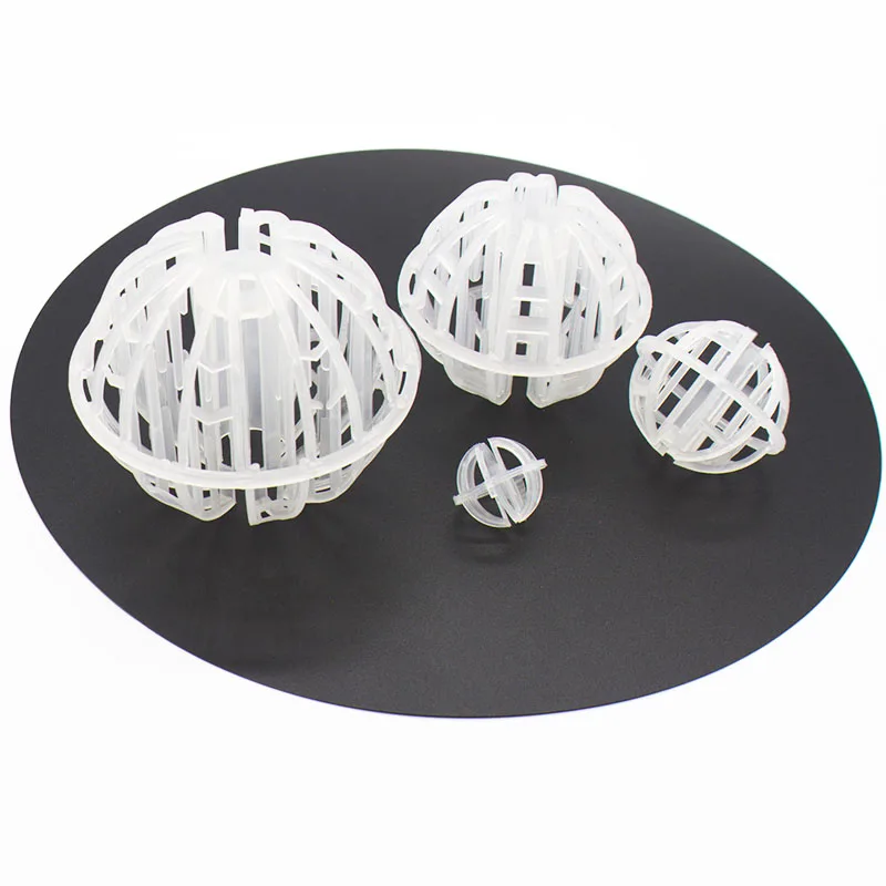 Полипропилен случайные упаковки пластиковых Tri пакеты для скруббер