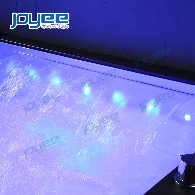 JOYEE Jacuzzis indoor spa whirlpool bathtub massage bathtub 2 person acrylic bath tub with artificial stone with ozone
