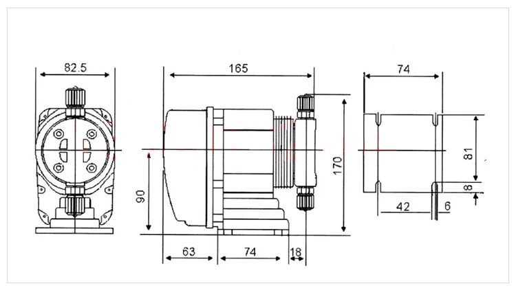 DP20 25w Dosing Piston Manual Chemical Pump Small