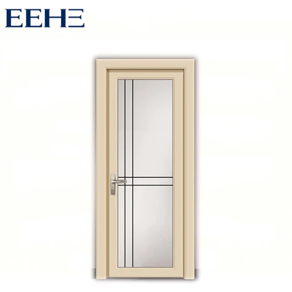 low price aluminum  glass casement doors for interior