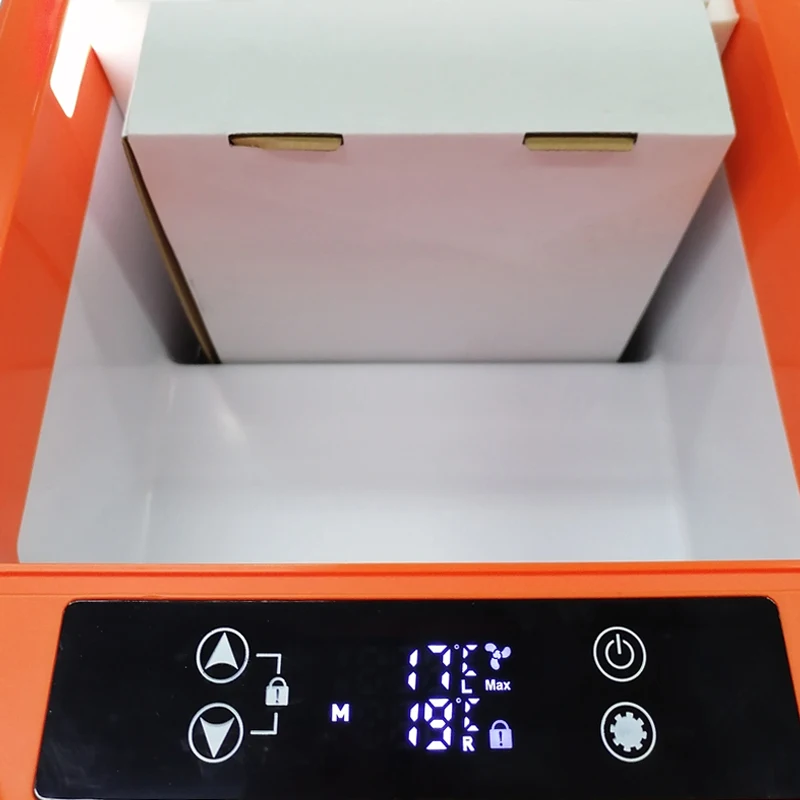 Outdoor 12v 24v Portable Car Mini Fridge and Freezer Compressor R134a French Door Air Cooling Car Refrigerator for Trunk Plastic