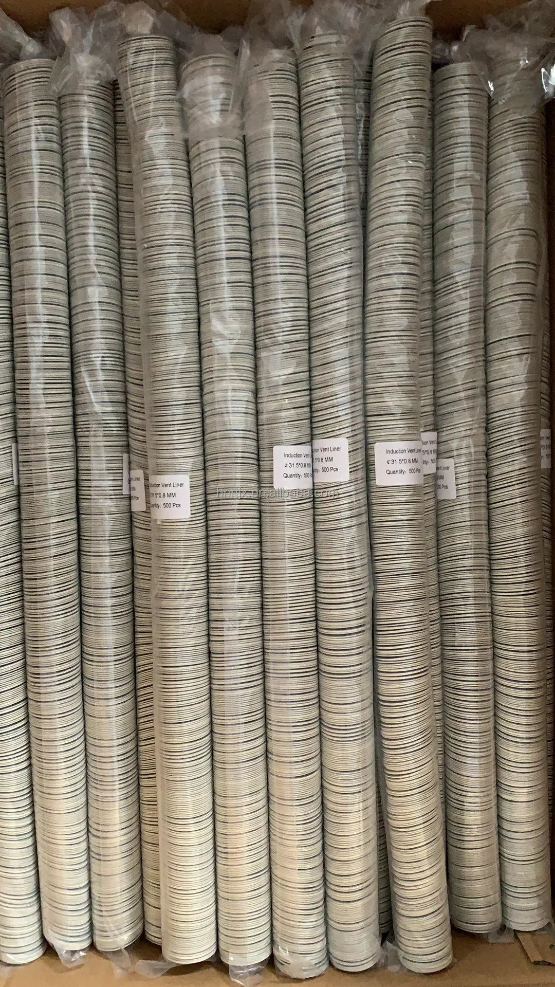 Custom Sizes Air Released Aluminum Foil Vent Bottle Cap Seal with Paper Backed Separable