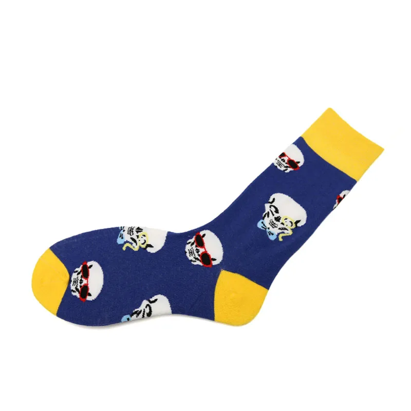 cotton crew happy socks for men cartoon design