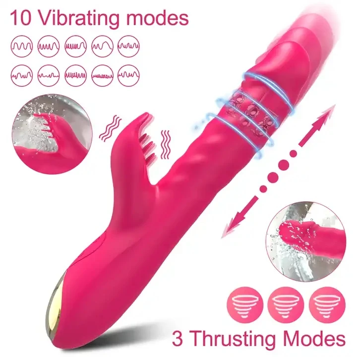2023 New Clit Sucker Vibrator Dildo Thrusting Women Orgasm G Spot Av Vibrator Adult Toys
