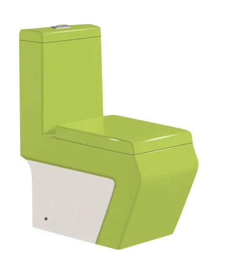 
Bathroom ceramic toilet with basin colored toilet set KUHLEE 1018P 