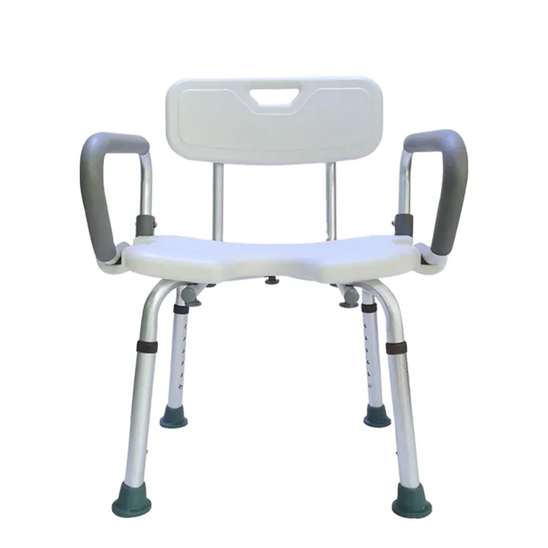 Распродажа, белые регулируемые кресла для пожилых людей из нержавеющей стали для безопасной ванной комнаты